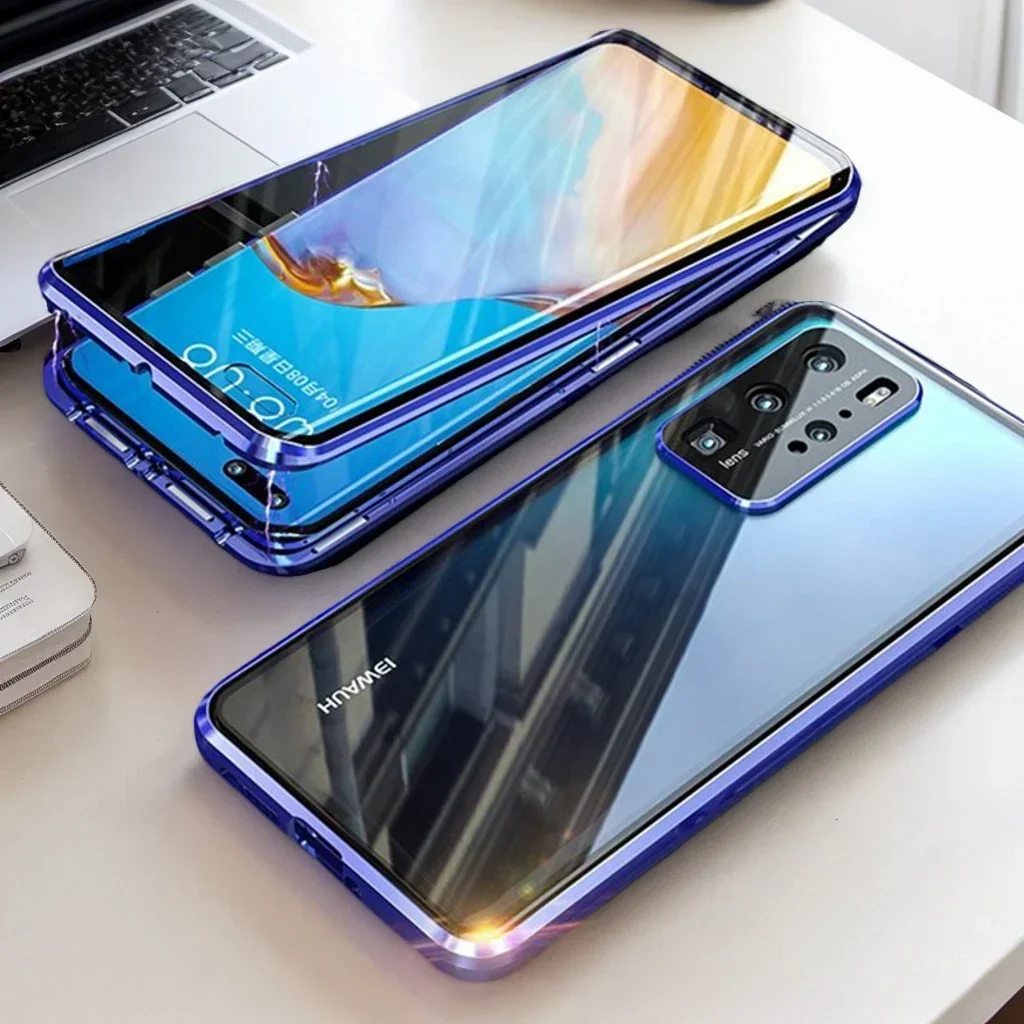 Realme Gt 6 - Double Sided Temper Glass Magnetic Metal