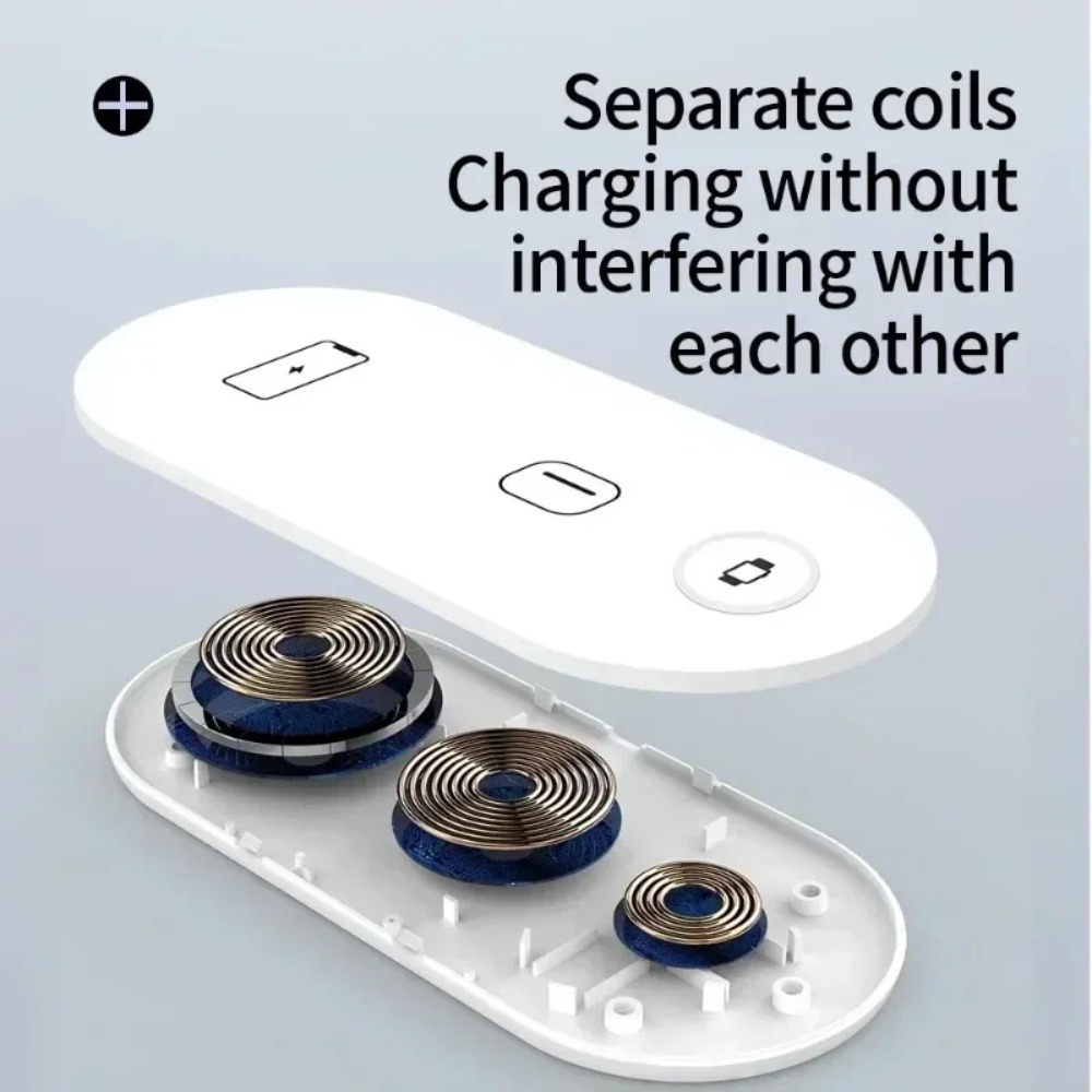 Smartwatch Ac - 3-in-1 Wireless Charging Pad Fast Charger
