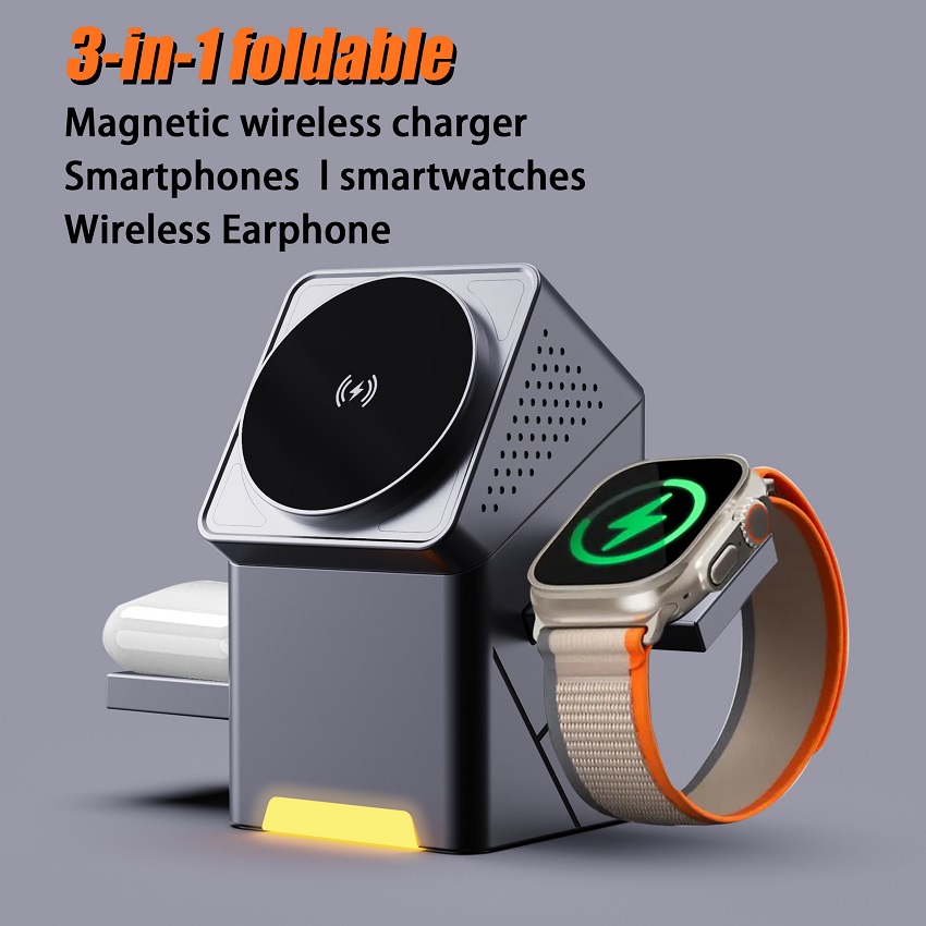 Smartwatch Ac - 3 in 1 Magnetic Wireless Charger