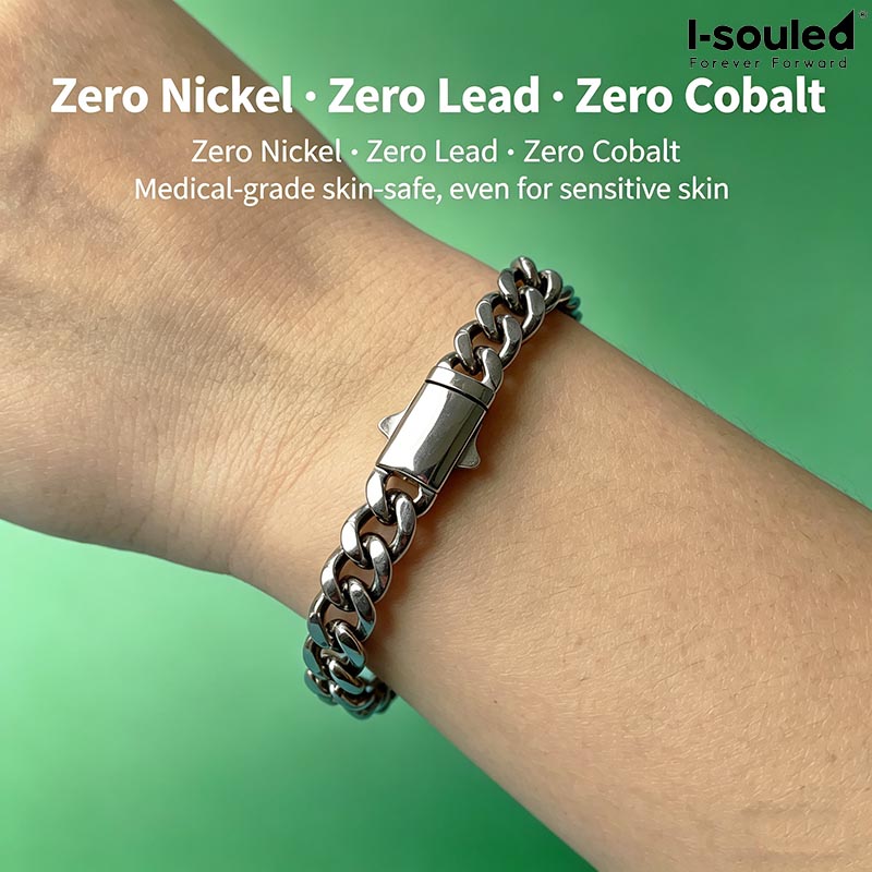7mm Solid Titanium Bracelet Li - Ceramic Link Bracelet recension och pris