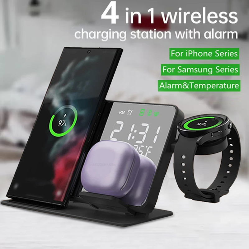 Wireless Charger Alarm Clock S - Smartwatch Ac recension och pris