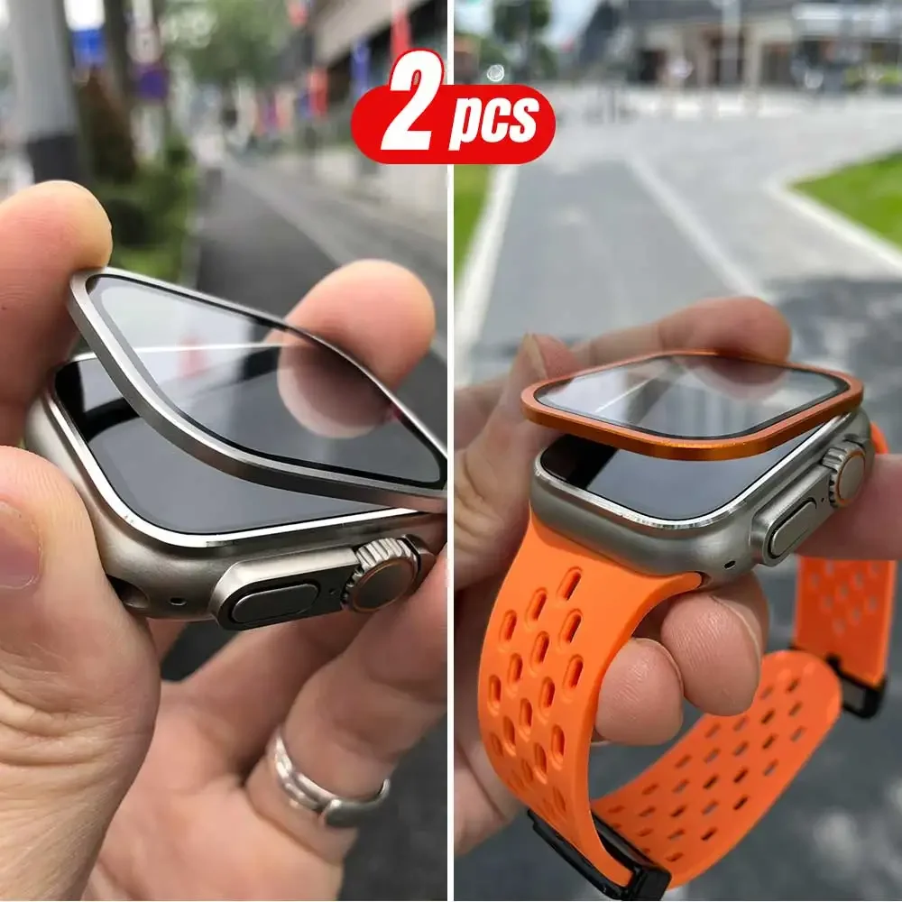 2PCS Titanium Metal Frame for  - Apple Smartwatch Accessories recension och pris