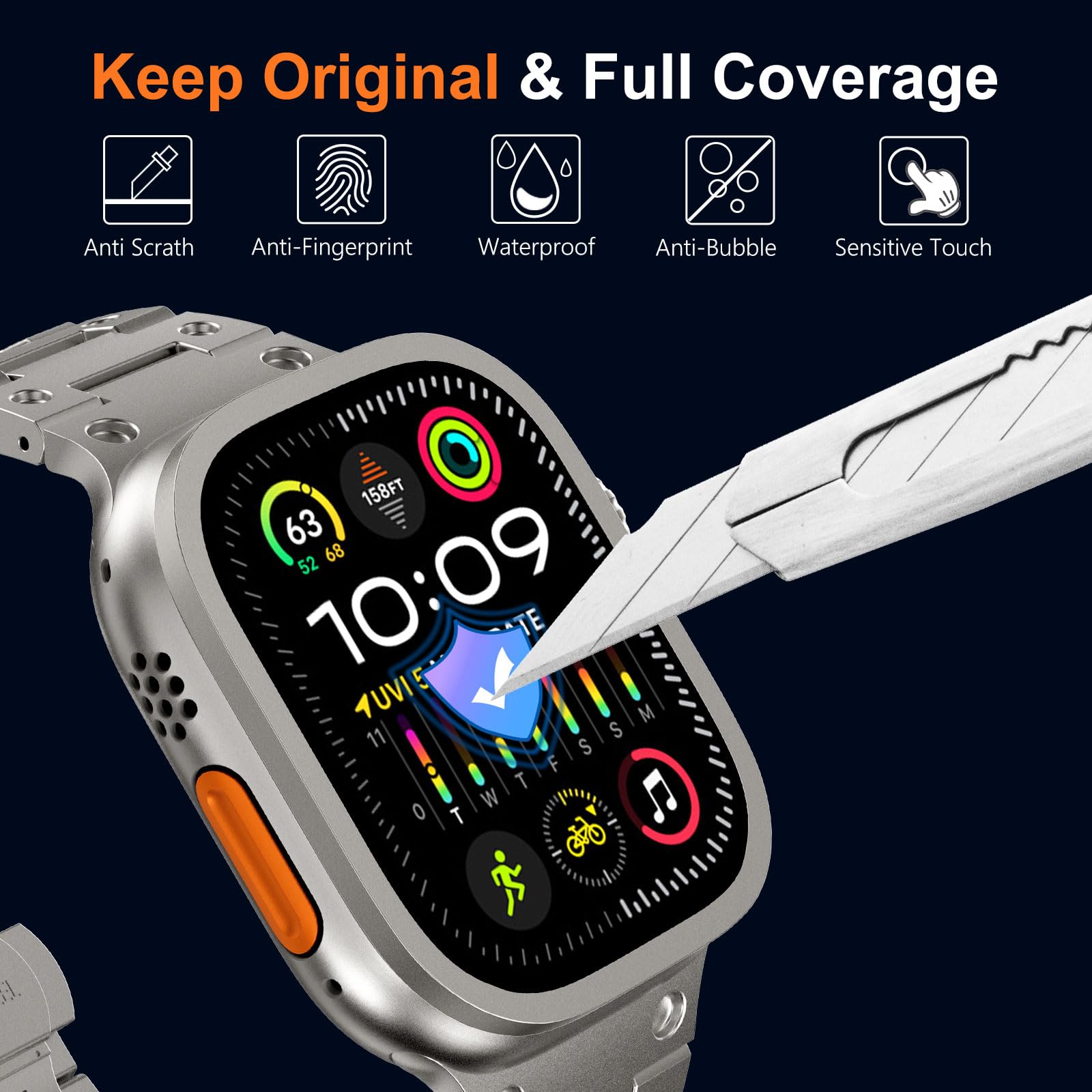 Tempered Glass for Apple Watch - Apple Smartwatch Accessories recension och pris