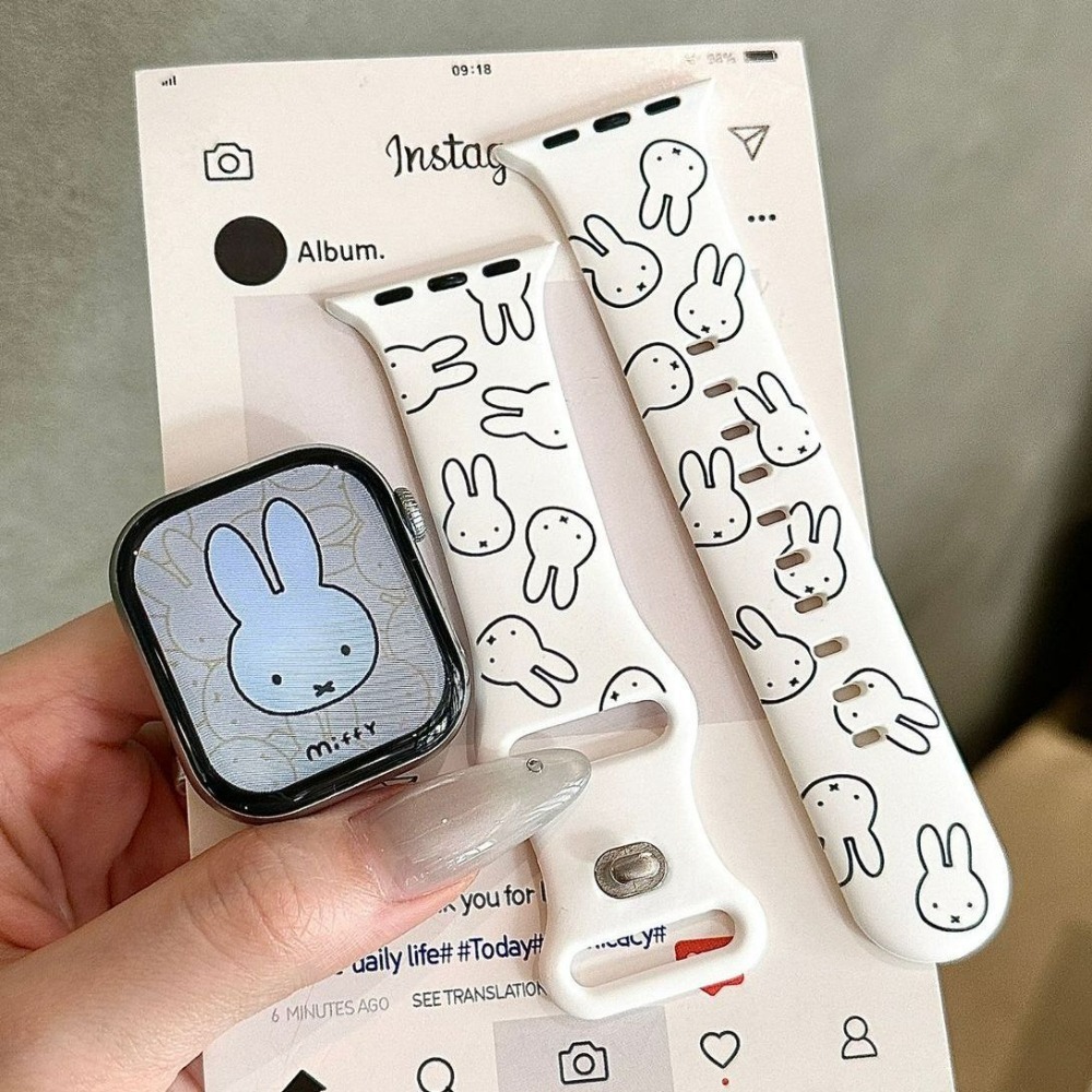 Cute Miffy Rabbit Cartoon Watc - Apple Smartwatch Accessories recension och pris
