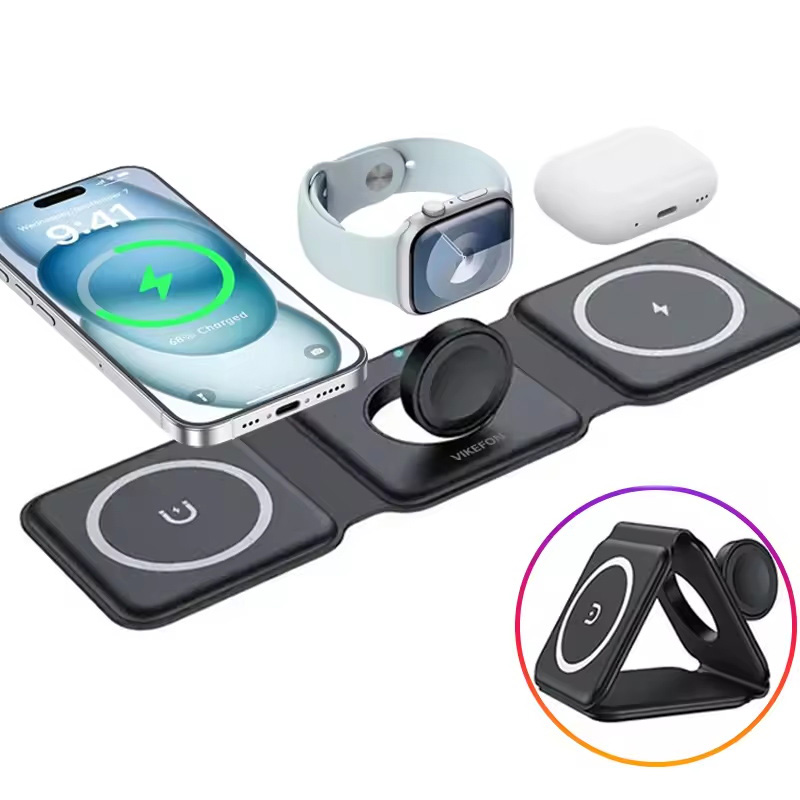 3-in-1 Magnetic Folding Wirele - Smartwatch Ac recension och pris