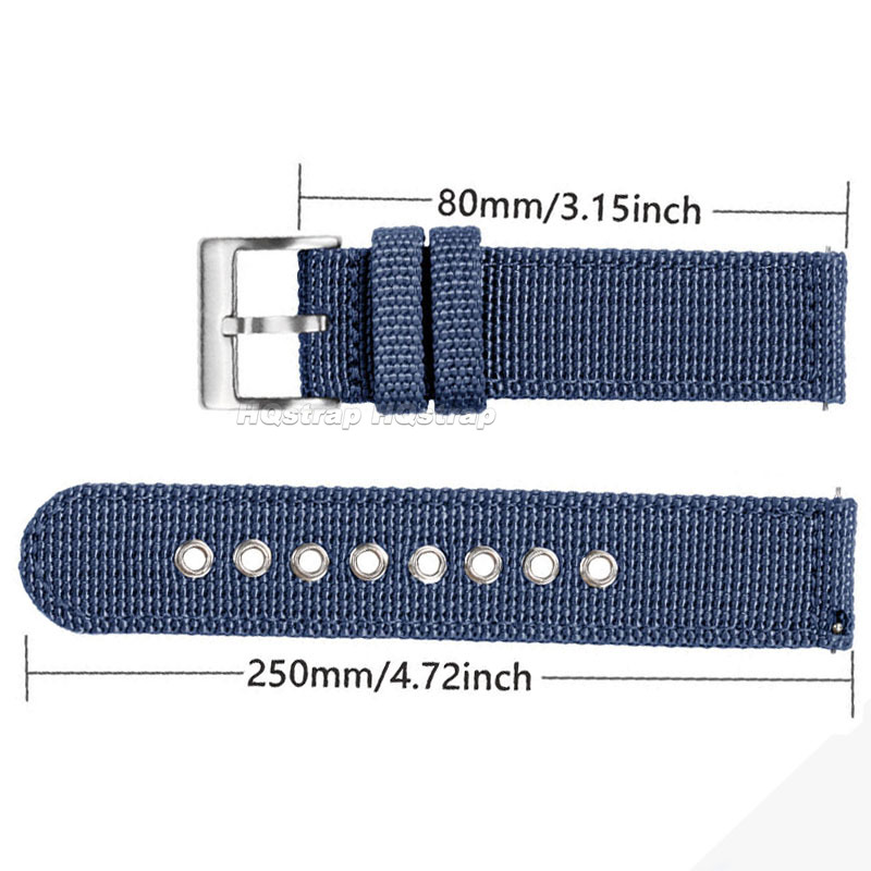 Nylon Strap 18mm 20mm 22mm Ban - Nylon Nato Strap recension och pris