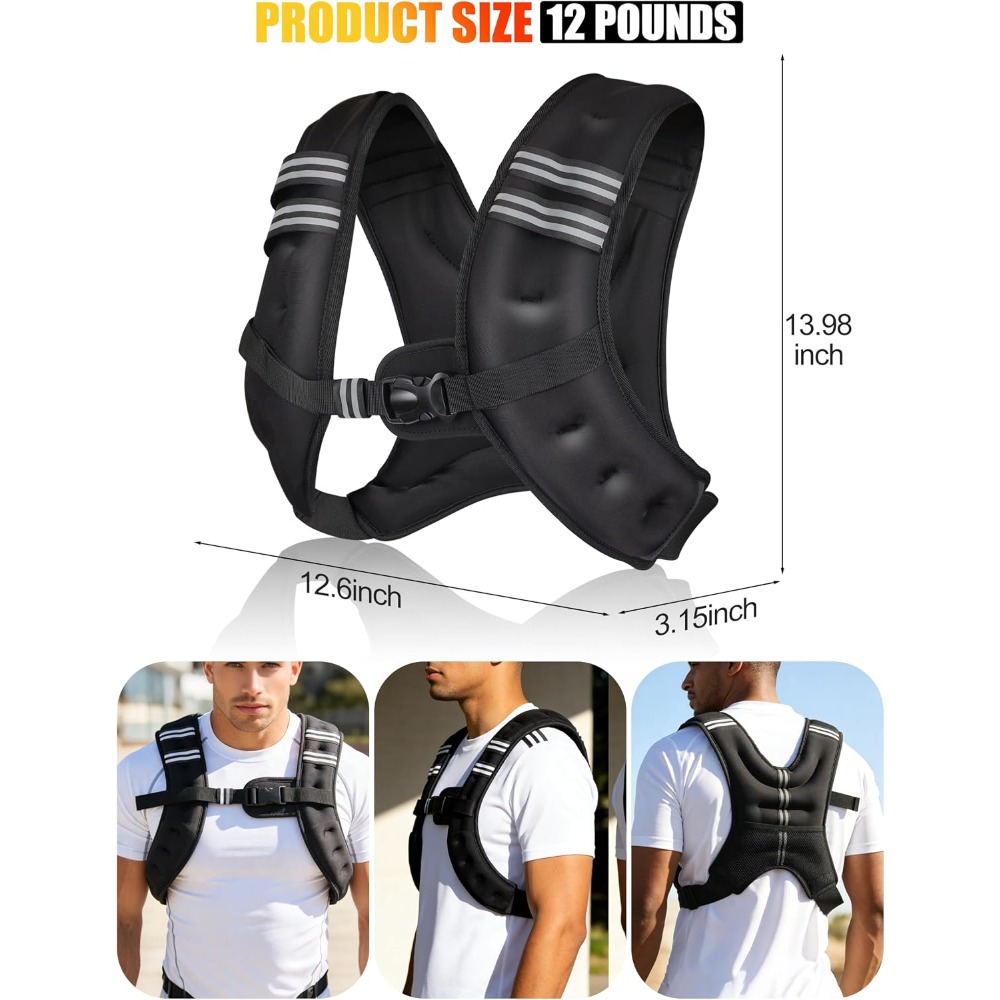 Fitness Weighted Vest Pre-Fill - Rugged Sport Strap recension och pris