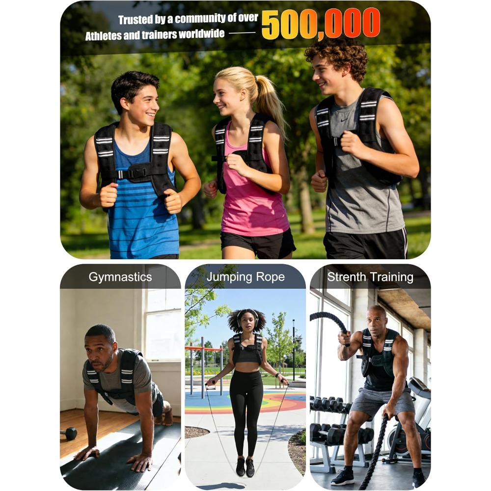 Fitness Weighted Vest Pre-Fill - Rugged Sport Strap recension och pris