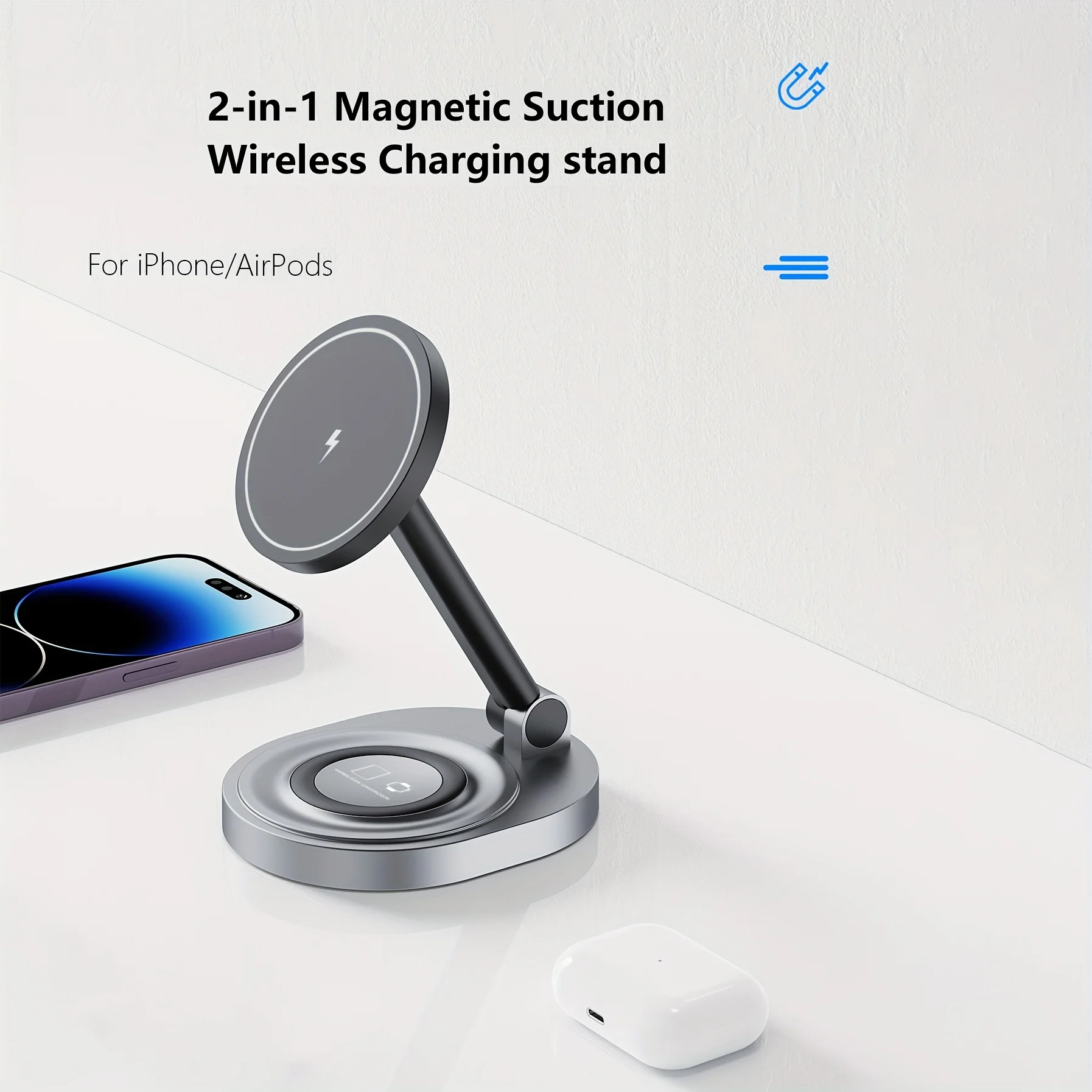 2 In 1 Magnetic Wireless Charg - Smartwatch Ac recension och pris