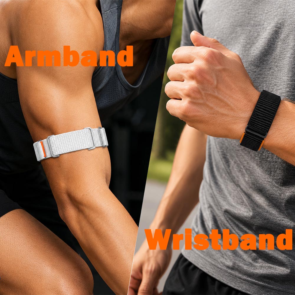 New Nylon Weave Bicep Strap fo - Rugged Sport Strap recension och pris