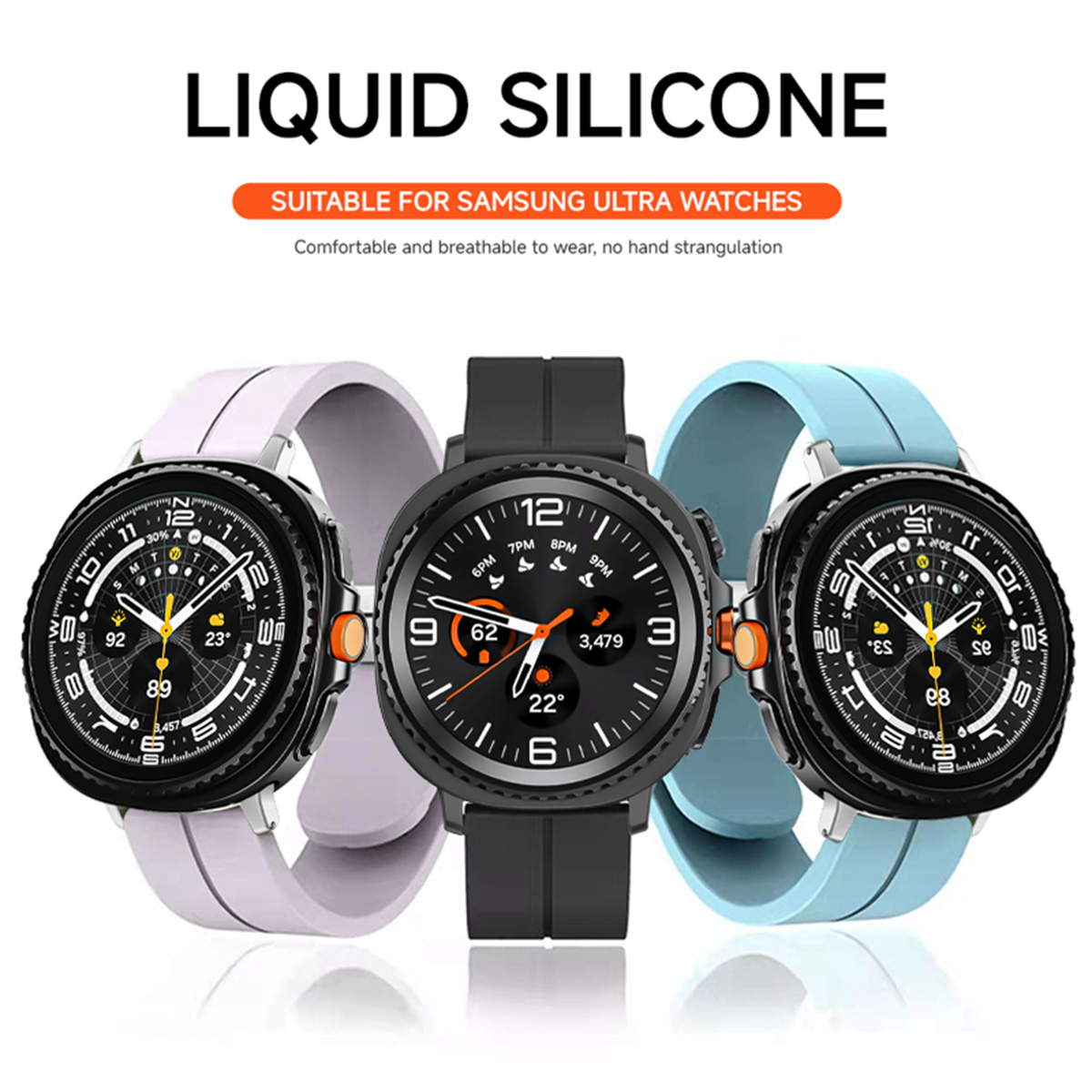 Silicone Strap for Samsung Gal - Samsung Smartwatch Ultra Accessories recension och pris