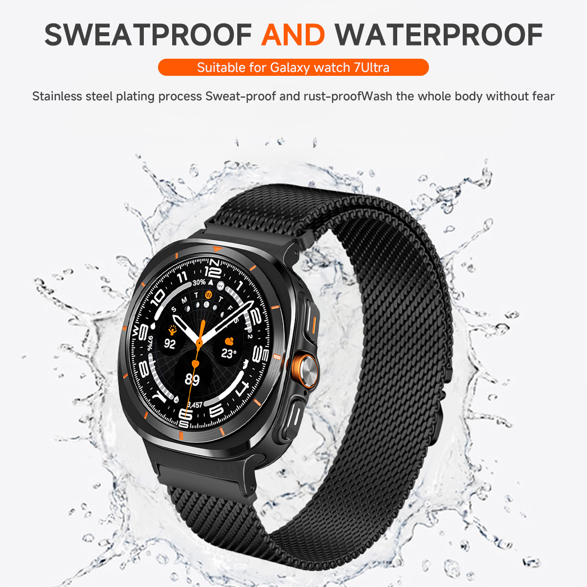 Milanese Metal Strap for Samsu - Samsung Smartwatch Ultra Accessories recension och pris